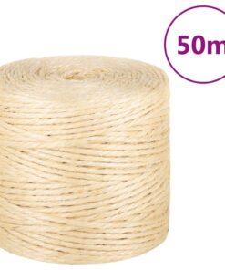 vidaXL Touw 4 mm 50 m 100% sisal