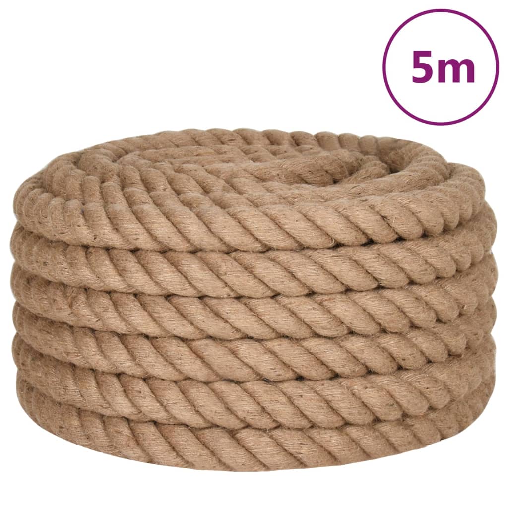 vidaXL Touw 5 m lang 50 mm dik jute
