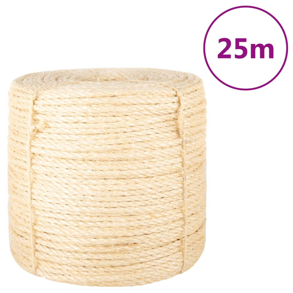 vidaXL Touw 6 mm 25 m 100% sisal
