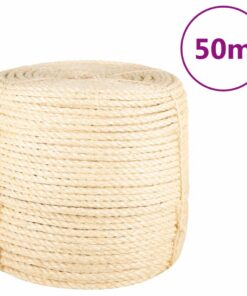 vidaXL Touw 8 mm 50 m 100% sisal