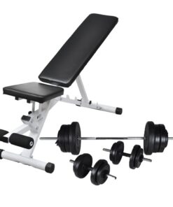 vidaXL Trainingsbank met halterset 60