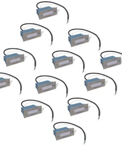 vidaXL Trapinbouwspots 12 st LED 44x111x56 mm