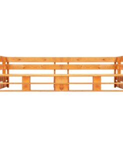 vidaXL Tuinbank 2-zits pallet hout honingbruin