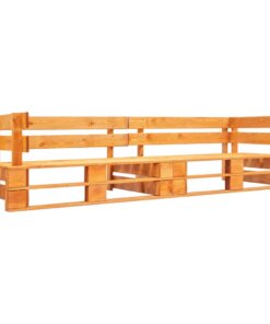 vidaXL Tuinbank 2-zits pallet hout honingbruin