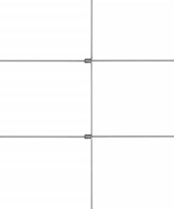 6 m gegalvaniseerd staal zilverkleurig