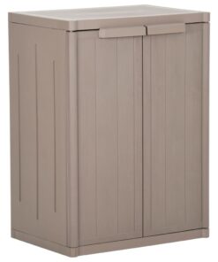 vidaXL Tuinkast 65x45x88 cm polypropyleen hout-look bruin
