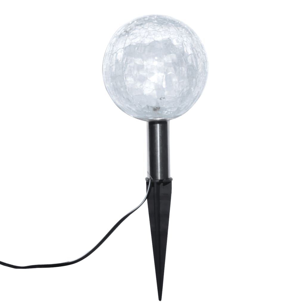 vidaXL Tuinlampen 6 st LED met grondankers en zonnepanelen - Afbeelding 6