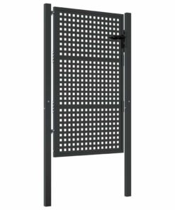 vidaXL Tuinpoort Antraciet 100x125 cm Staal
