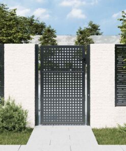 vidaXL Tuinpoort Antraciet 100x125 cm Staal