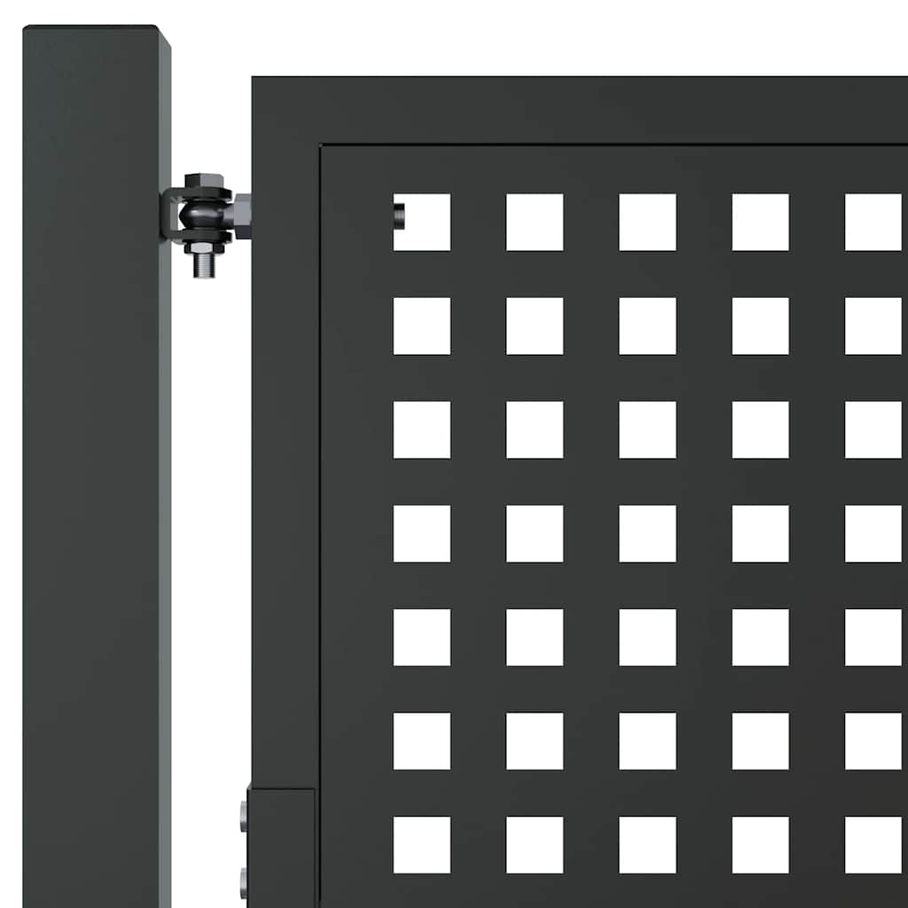 vidaXL Tuinpoort Antraciet 100x200 cm Staal - Image 5