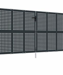 vidaXL Tuinpoort Antraciet 300x150 cm Staal