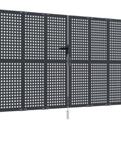 vidaXL Tuinpoort Antraciet 300x175 cm Staal