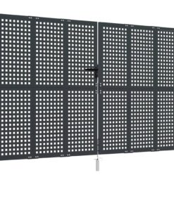 vidaXL Tuinpoort Antraciet 300x200 cm Staal