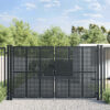 vidaXL Tuinpoort Antraciet 300x200 cm Staal