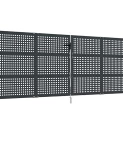 vidaXL Tuinpoort Antraciet 400x150 cm Staal