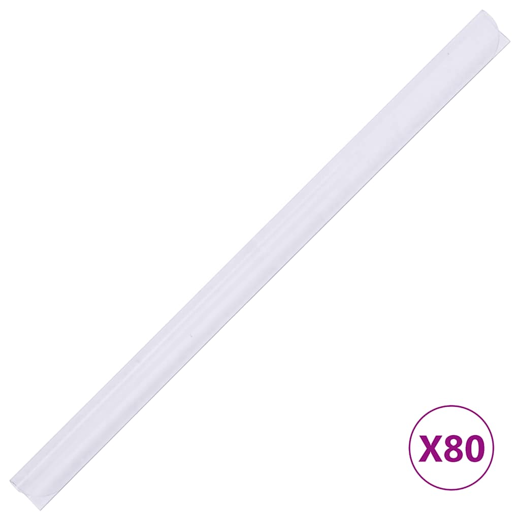vidaXL Tuinschermen 4 st 35x0,19 m PVC wit - Image 7