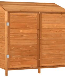 vidaXL Tuinschuur 102x52x112 cm massief vurenhout bruin