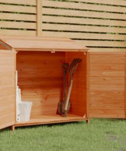 vidaXL Tuinschuur 102x52x112 cm massief vurenhout bruin