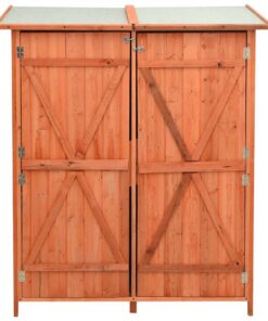 vidaXL Tuinschuur 136x75x160 cm massief vurenhout