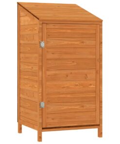 vidaXL Tuinschuur 55x52x112 cm massief vurenhout bruin