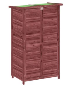 vidaXL Tuinschuur 83x57x140 cm massief grenenhout mokkakleurig