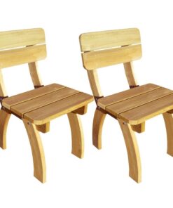 vidaXL Tuinstoelen 2 st geïmpregneerd grenenhout
