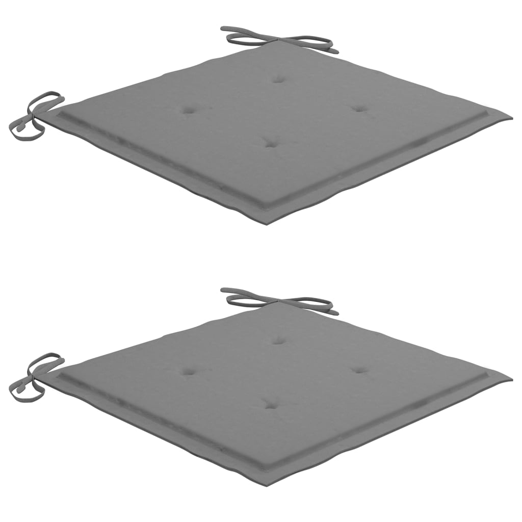 vidaXL Tuinstoelen met tafeltje en kussens massief acaciahout - Afbeelding 6