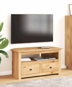 vidaXL Tv-hoekkast Panama Range 93x49x49 cm massief grenenhout