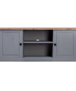 vidaXL Tv-kast Panama Range 120x40x50 cm massief grenenhout grijs