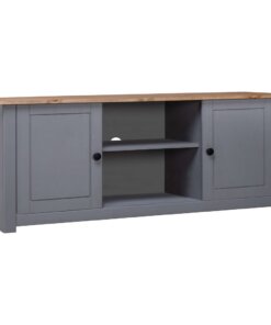 vidaXL Tv-kast Panama Range 120x40x50 cm massief grenenhout grijs