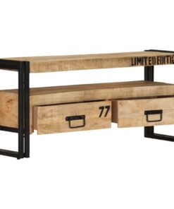 vidaXL Tv-meubel 100x30x45 cm massief mangohout