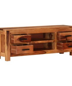 vidaXL Tv-meubel 110x30x40 cm massief hout