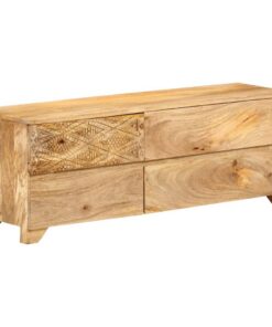 vidaXL Tv-meubel 110x30x40 cm massief mangohout