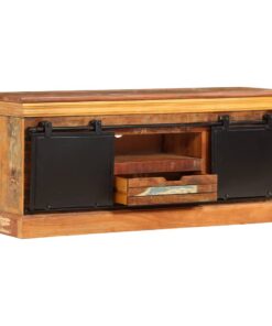 vidaXL Tv-meubel 110x30x45 cm massief gerecycled hout