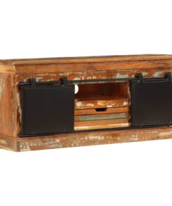 vidaXL Tv-meubel 110x30x45 cm massief gerecycled hout