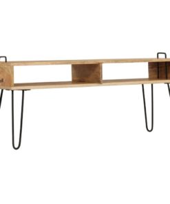 vidaXL Tv-meubel 110x35x45 cm massief mangohout
