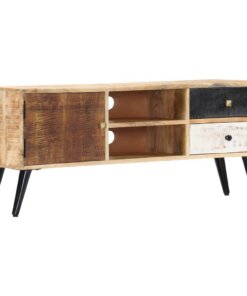 vidaXL Tv-meubel 115x30x47 cm massief mangohout