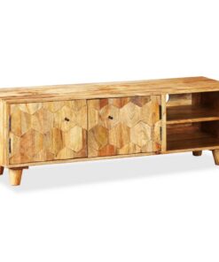 vidaXL Tv-meubel 118x35x40 cm massief mangohout