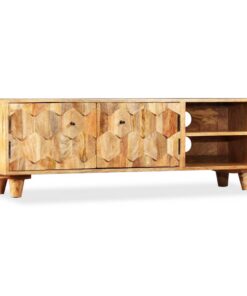 vidaXL Tv-meubel 118x35x40 cm massief mangohout