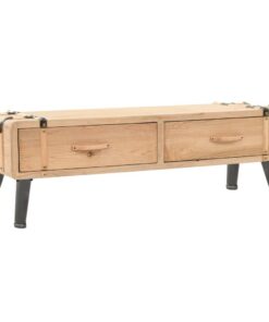 vidaXL Tv-meubel 120x33x35 cm massief vurenhout