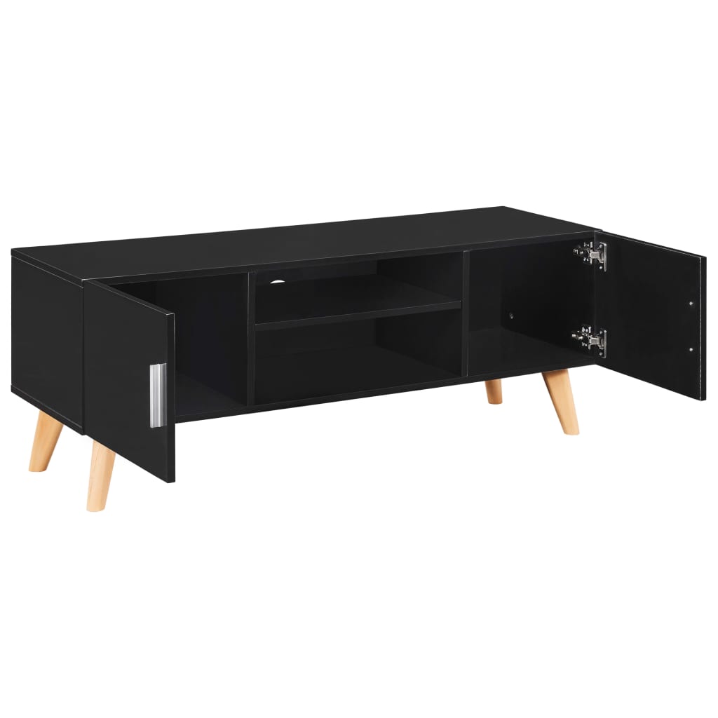 vidaXL Tv-meubel 120x40x46 cm MDF zwart - Afbeelding 3