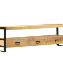 vidaXL Tv-meubel 150x30x45 cm massief mangohout