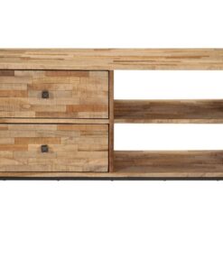 vidaXL Tv-meubel 90x30x55 cm gerecycled teakhout