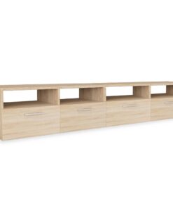 vidaXL Tv-meubels 2 st 95x35x36 cm bewerkt hout eikenkleurig