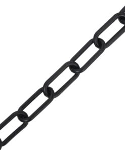 vidaXL Veiligheidsketting Ø 4 mm 30 m kunststof zwart