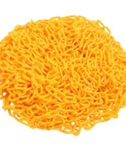 vidaXL Veiligheidsketting Ø 6 mm 100 m kunststof geel