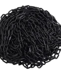 vidaXL Veiligheidsketting Ø 6 mm 30 m kunststof zwart