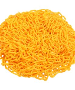 vidaXL Veiligheidsketting Ø 8 mm 100 m kunststof geel