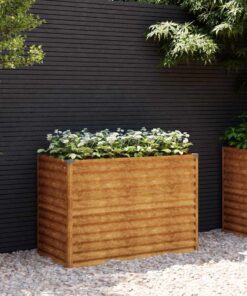 vidaXL Verhoogde tuinbak 100x50x69 cm cortenstaal