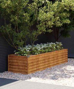 vidaXL Verhoogde tuinbak 194x50x36 cm cortenstaal